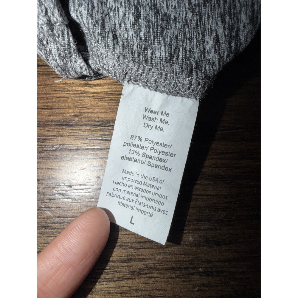 Beyond Yoga Biker Shorts Spacedye High Waisted Gray Yoga Run SD5054 Women's L - Picture 5 of 11